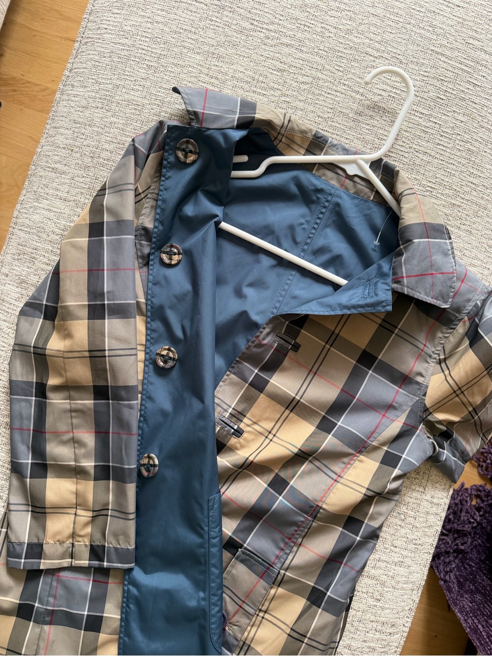 Reversible Barbour Rain Coat/Jacket Size XS
